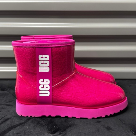 UGG Shoes - UGG Classic Clear Mini Rock Rose Pink Waterproof Boots 1113190 Womens 8